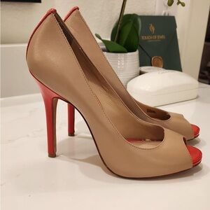 Saks Fifth Avenue Peep Toe Pump